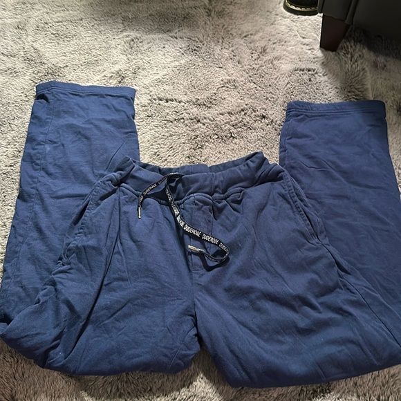 DudeRobe Blue Terry cloth lined lounge  pants Size S/M ** very warm - Picture 6 of 9